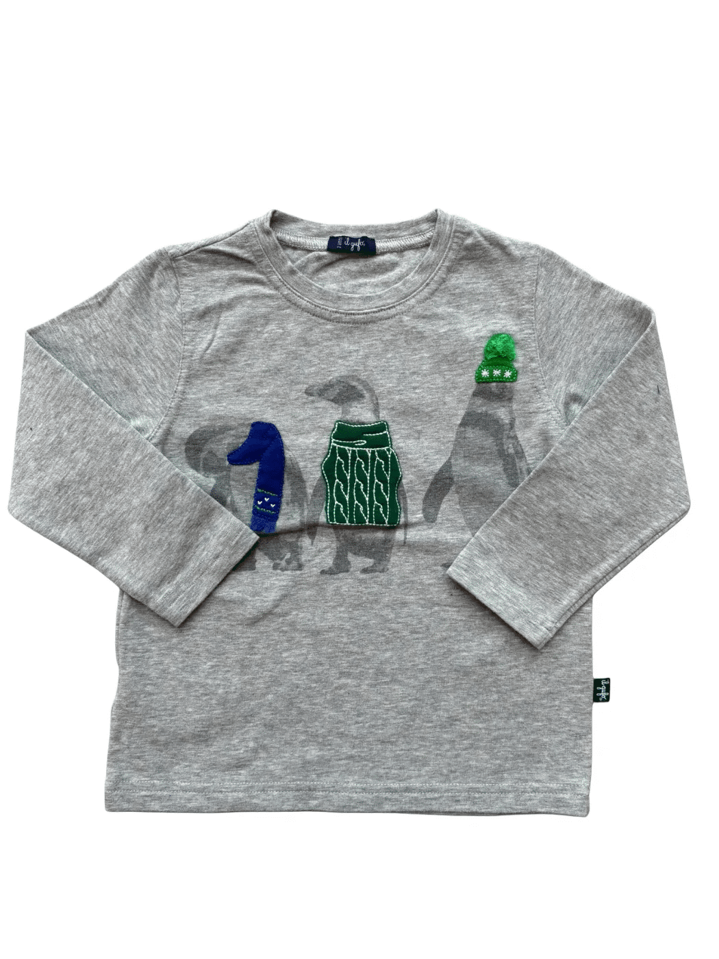 Il Gufo Grey Penguin T-Shirt (2Y)