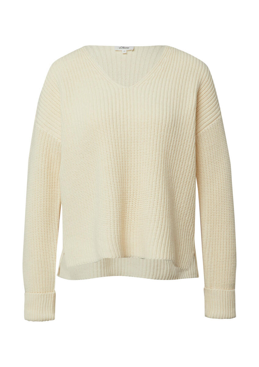 Softer Pullover mit V-Ausschnitt im Relaxed Fit