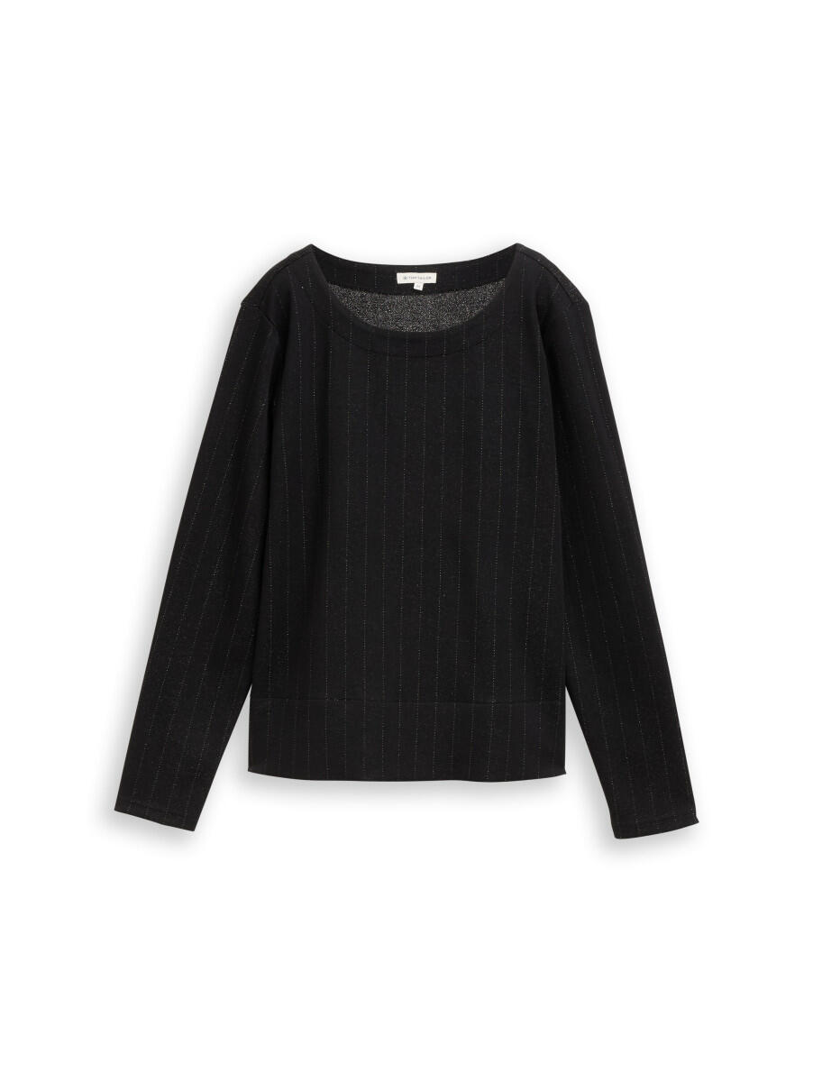 T-shirt à manches longues à effet pailleté