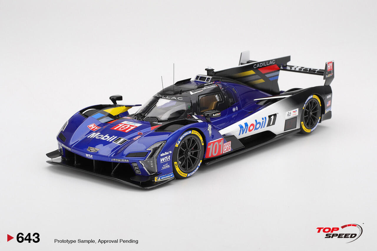[Available for pre-order] TopSpeed - #TS0643 - Cadillac V-Series.R #101 Cadillac Wayne Taylor Racing - 2025 Le Mans 24 Hours - 1/18