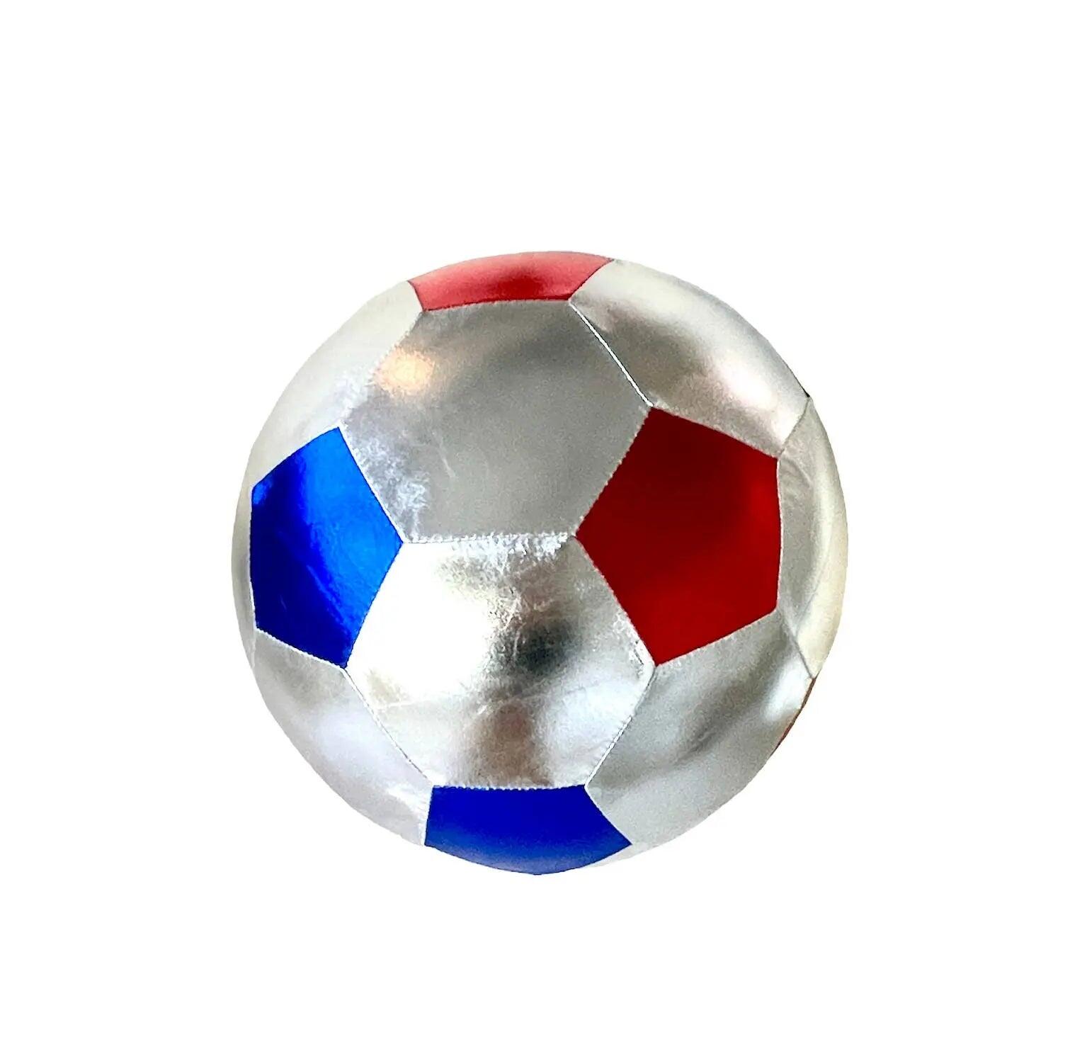 Ratatam! - Blue/white/red inflatable fabric soccer ball, diameter 22 cm