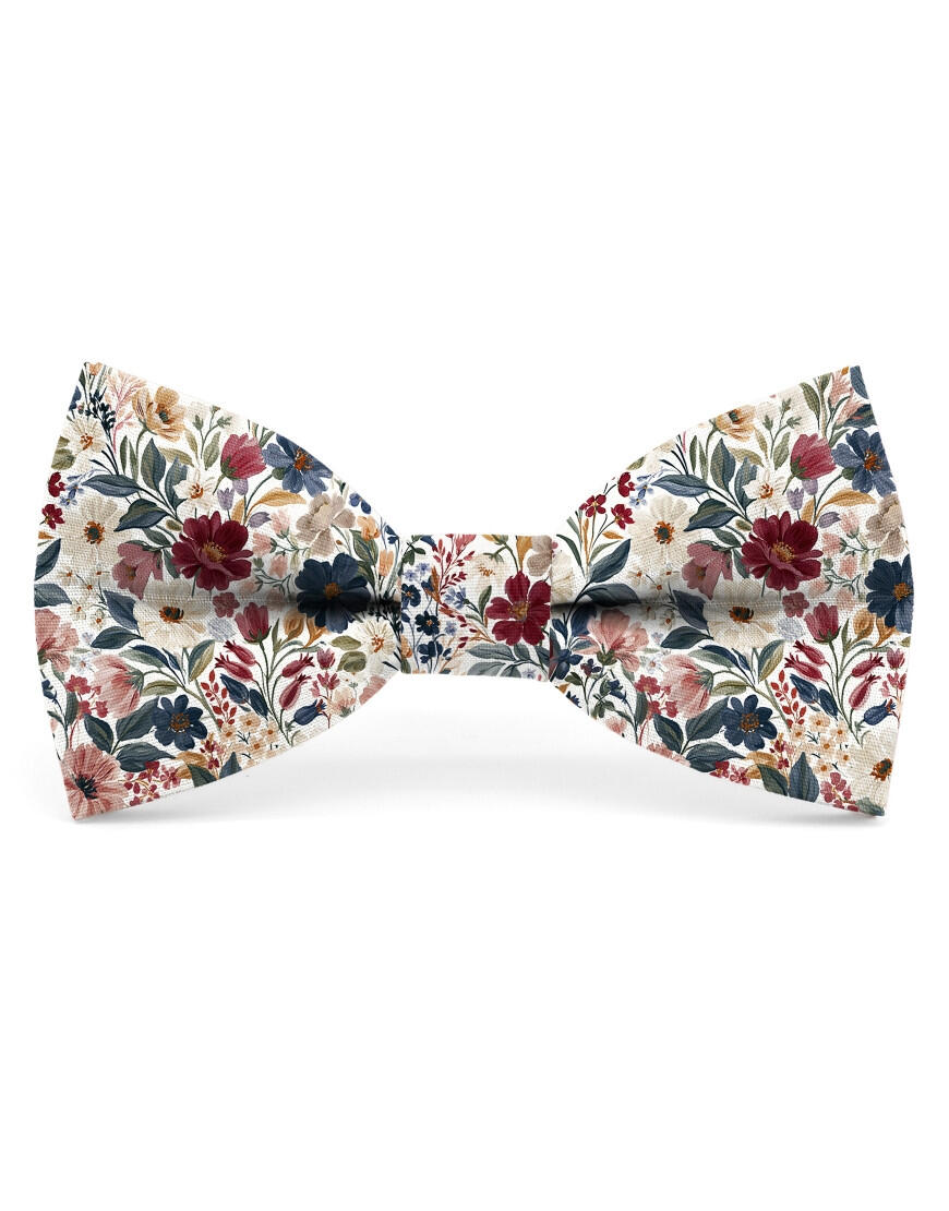 Noeud papillon à motif floral - Toyoni