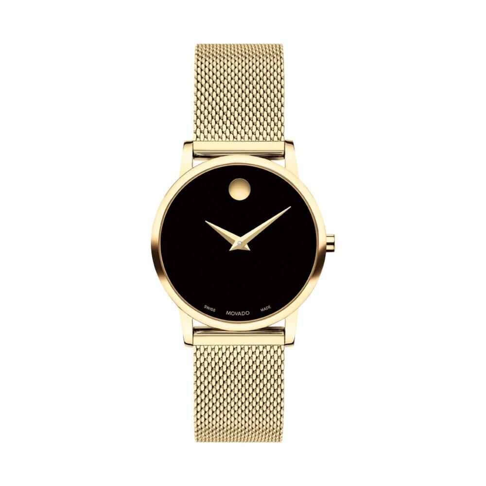 Movado face sale gold