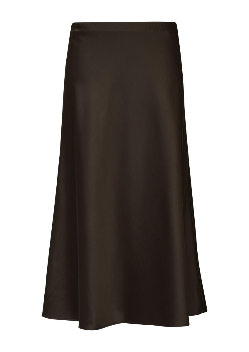 Satinrock en longueur midi