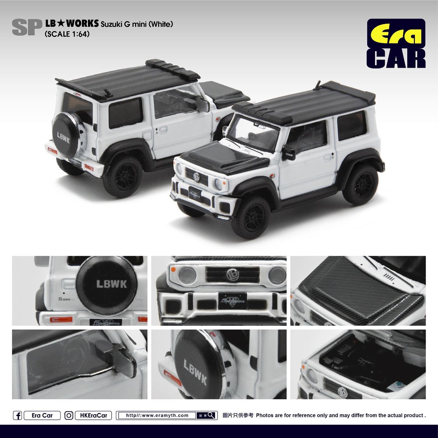 Era Car - # SU19JSSP06 - LB★Works Suzuki G-Mini - white - (1/64)