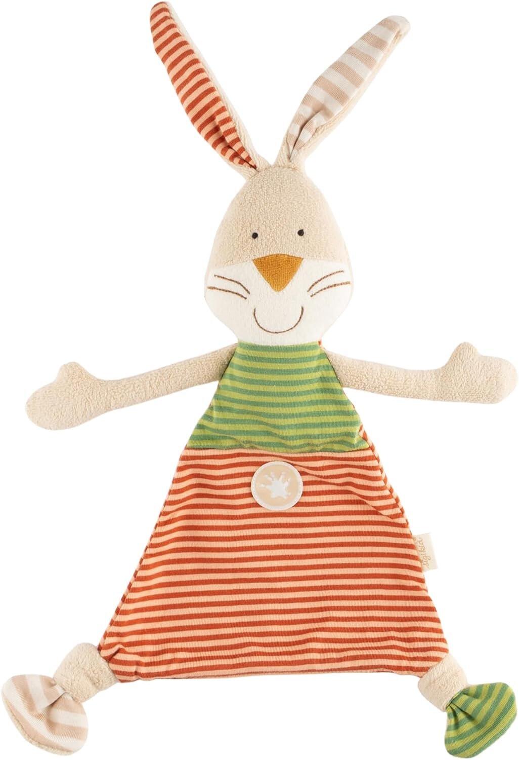 Brown plush bunny lovey