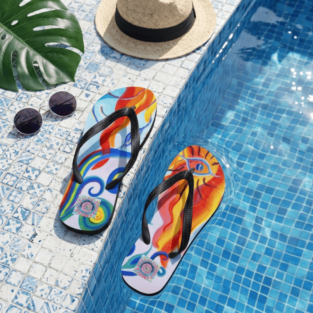 Art Edition Flip Flops: CreArt