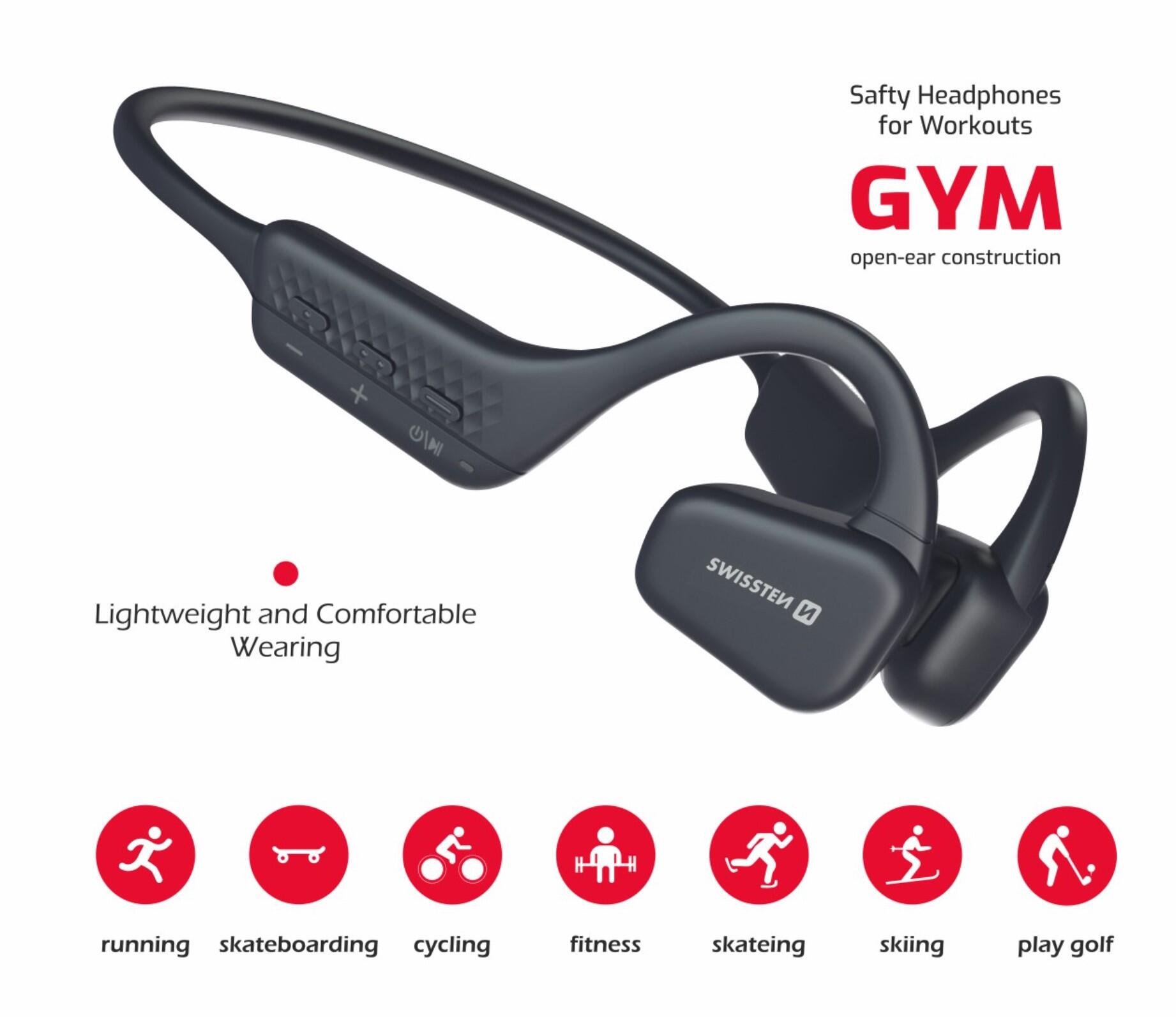 BLUETOOTH EARPHONES SWISSTEN GYM AIR CONDUCTION
