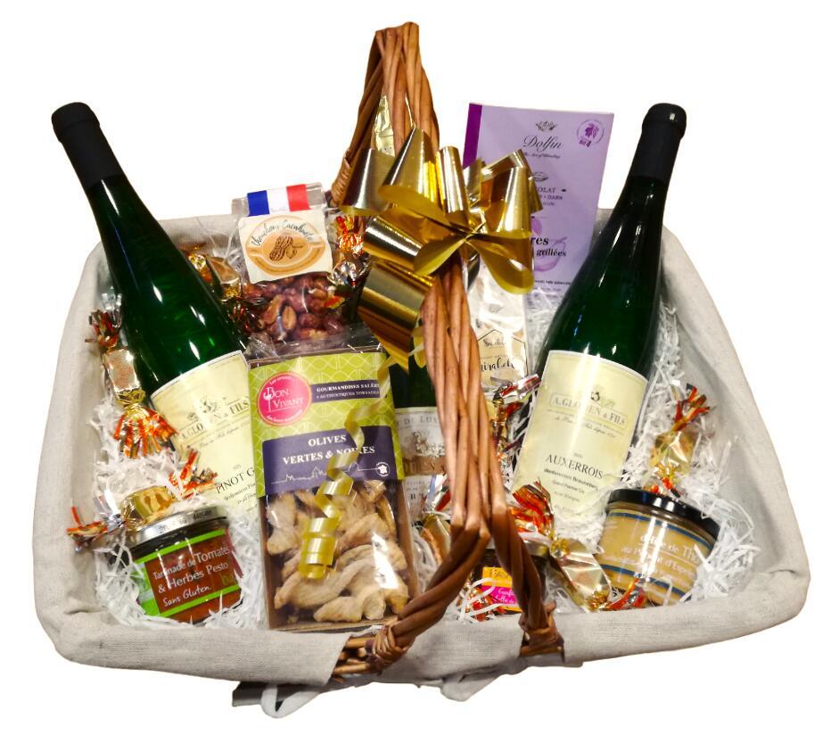 Panier Cadeau Gourmand Vins et Crémant Luxembourgeois