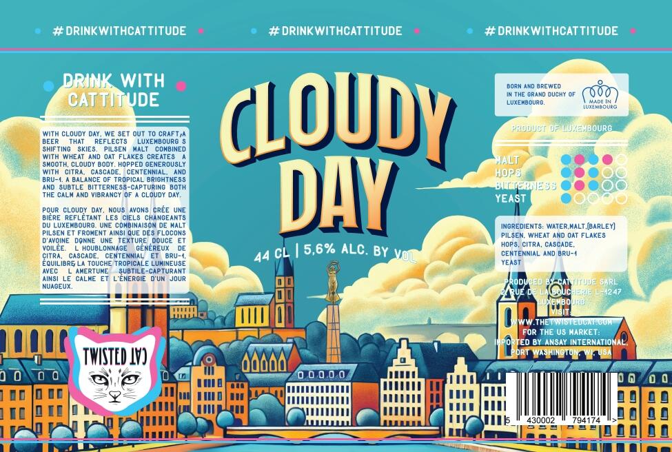 Twisted Cat Cloudy Day NEIPA