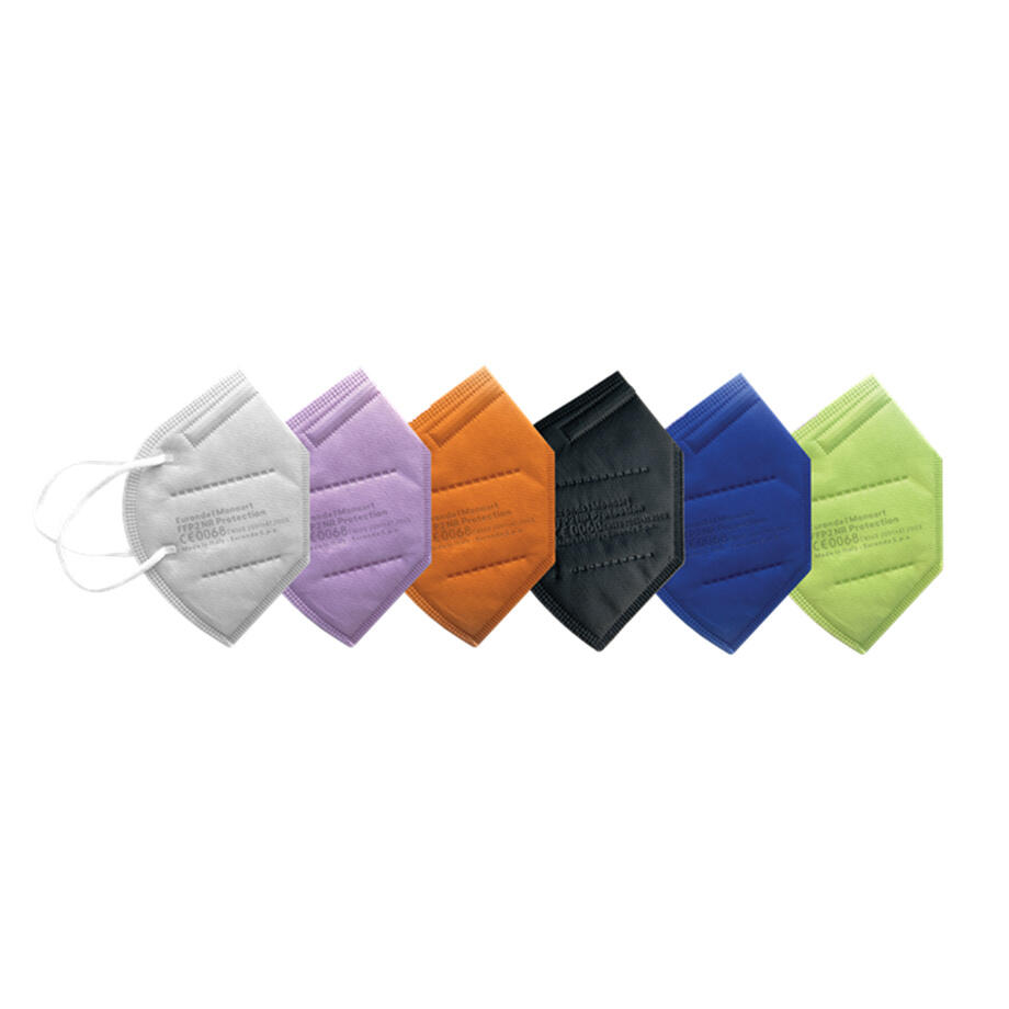 Monoart FFP2 NR Protection masque facial sans valve, bleu, boite de 10