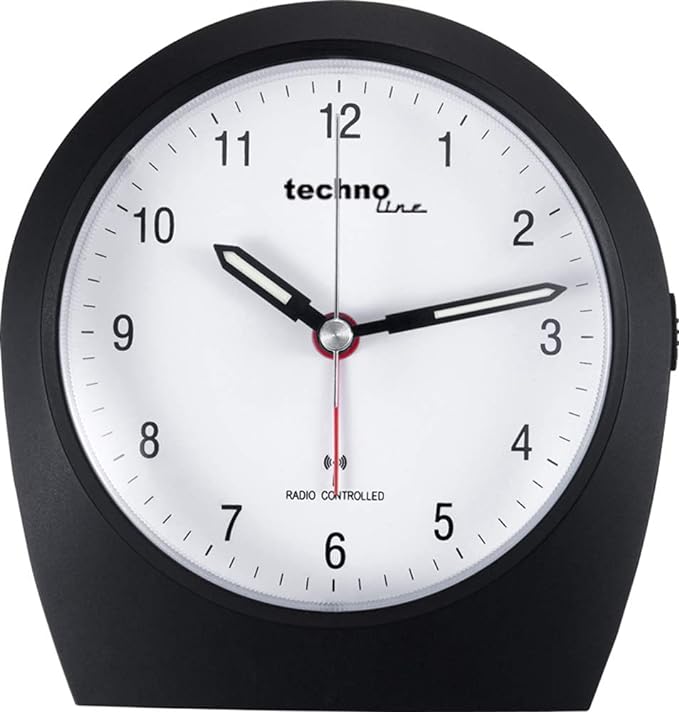Technoline Réveil radio WT 758 avec fonction snooze et éclairage, noir