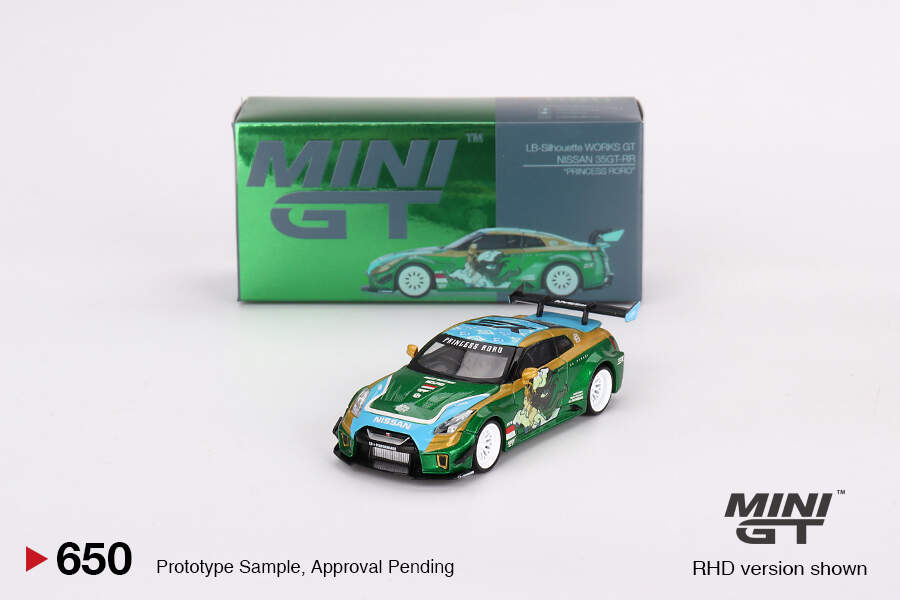 MINI GT 1/64 LB Works Nissan GT-R R35 Light Green minigt / 1/64 LB