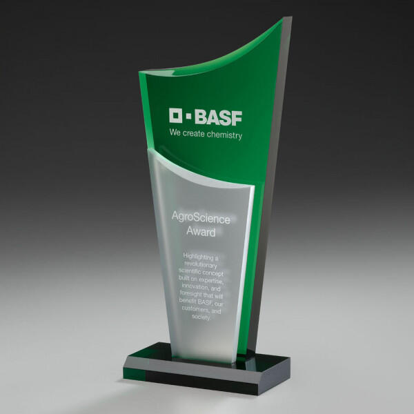 Emerald Drive Award 73405, Acrylic, including engraving, available in 3 sizes.  