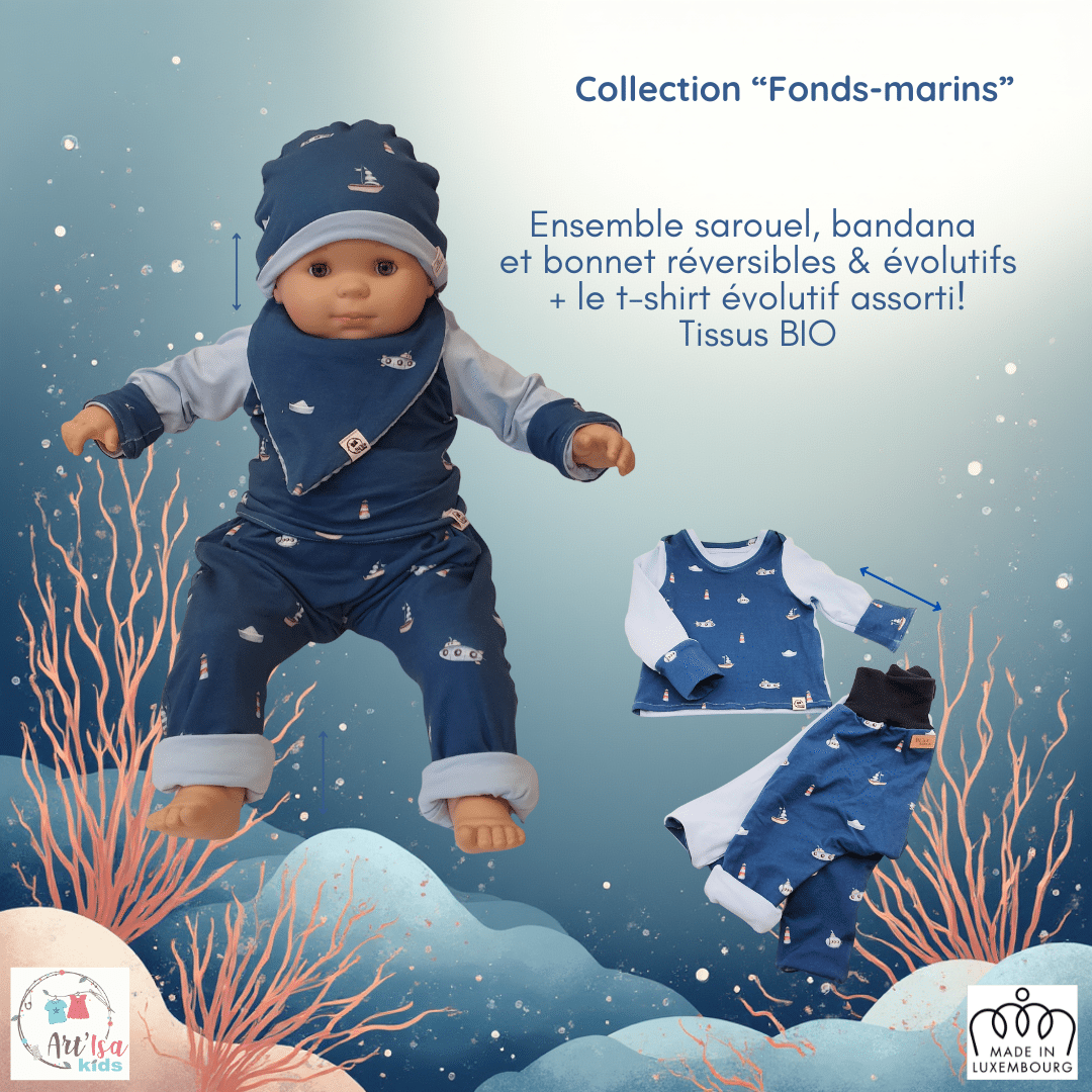 4-piece set "Renards bleus" (Copy)