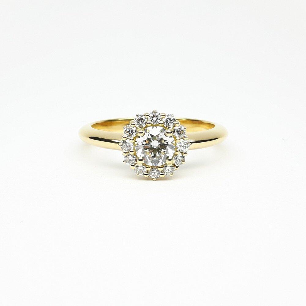 'blingbling', bague en or 18kt et diamants 0,75ct. Pièce unique.