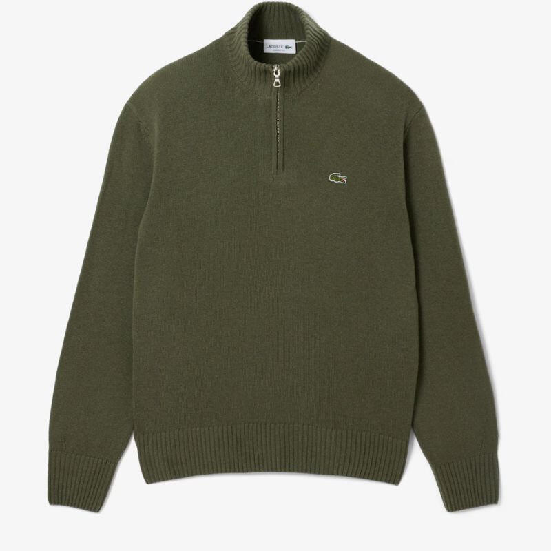 Pullover Lacoste zippé en laine