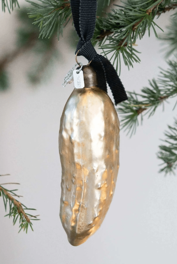 Christmas ornaments - glass cucumbers