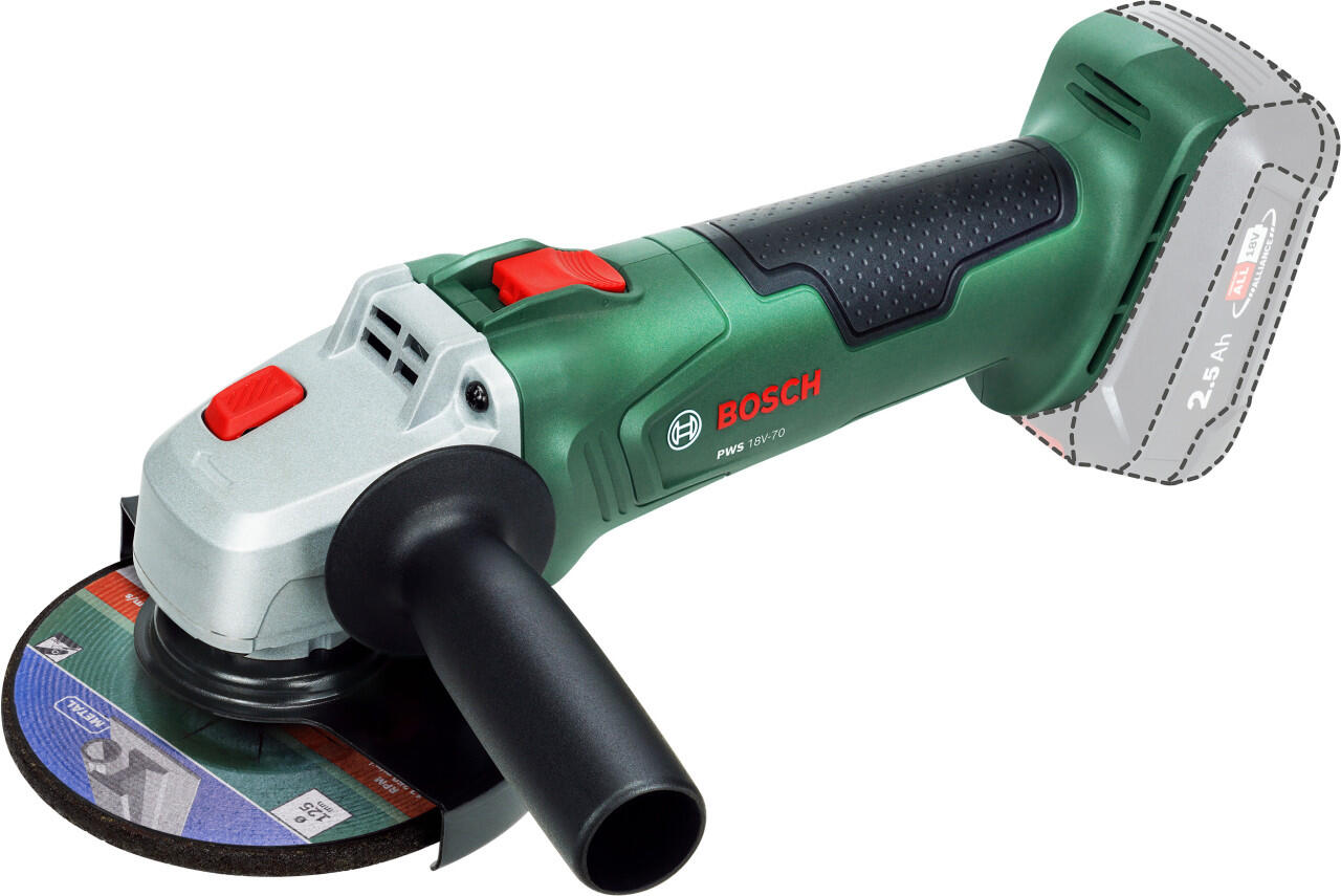 Bosch meuleuse d'angle sans fil PWS 18V-70 125 mm Solo