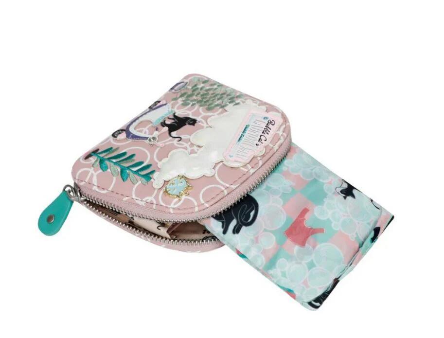 VENDULA LONDON BUBBLE CATS LAUNDROMAT Sac shopper pliant et porte-monnaie