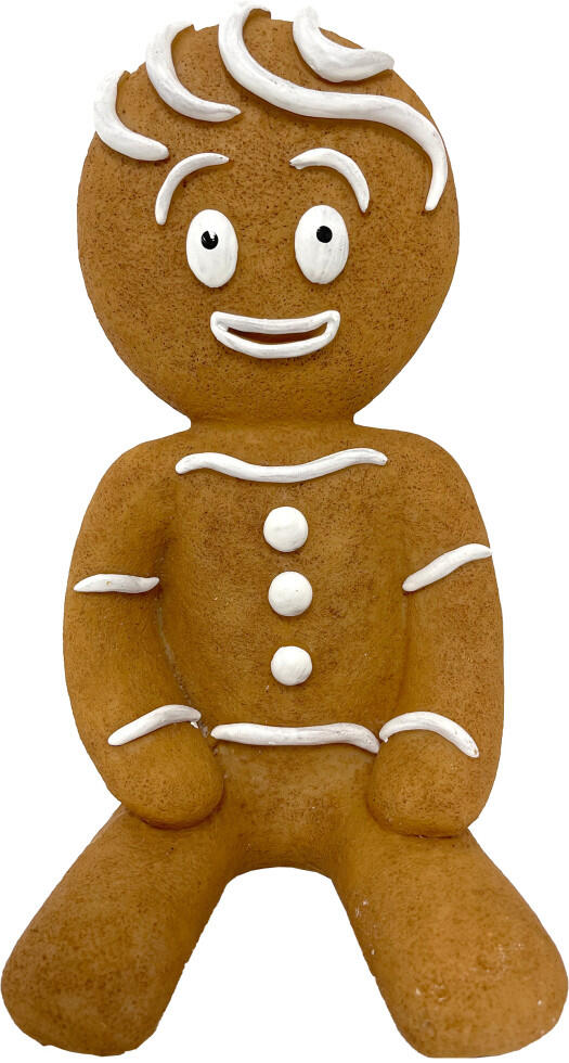 Dekofigur Lebkuchenmann sitzend 24 x 13 x 13 cm
