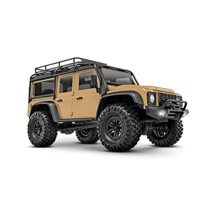 Traxxas 97054-1-TAN TRX-4M 1:18 Scale and Trail Crawler Land Rover 4WD Electric Truck with TQ Tan (beige) RC RTR
