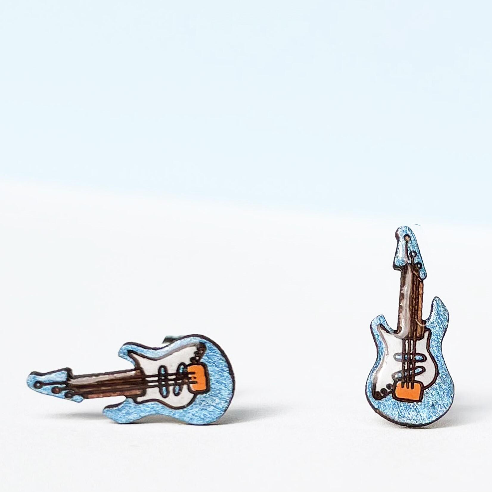 Hobby & Interest Stud Earrings | Sports, Music, Books & Travel Jewelry | PinTonik