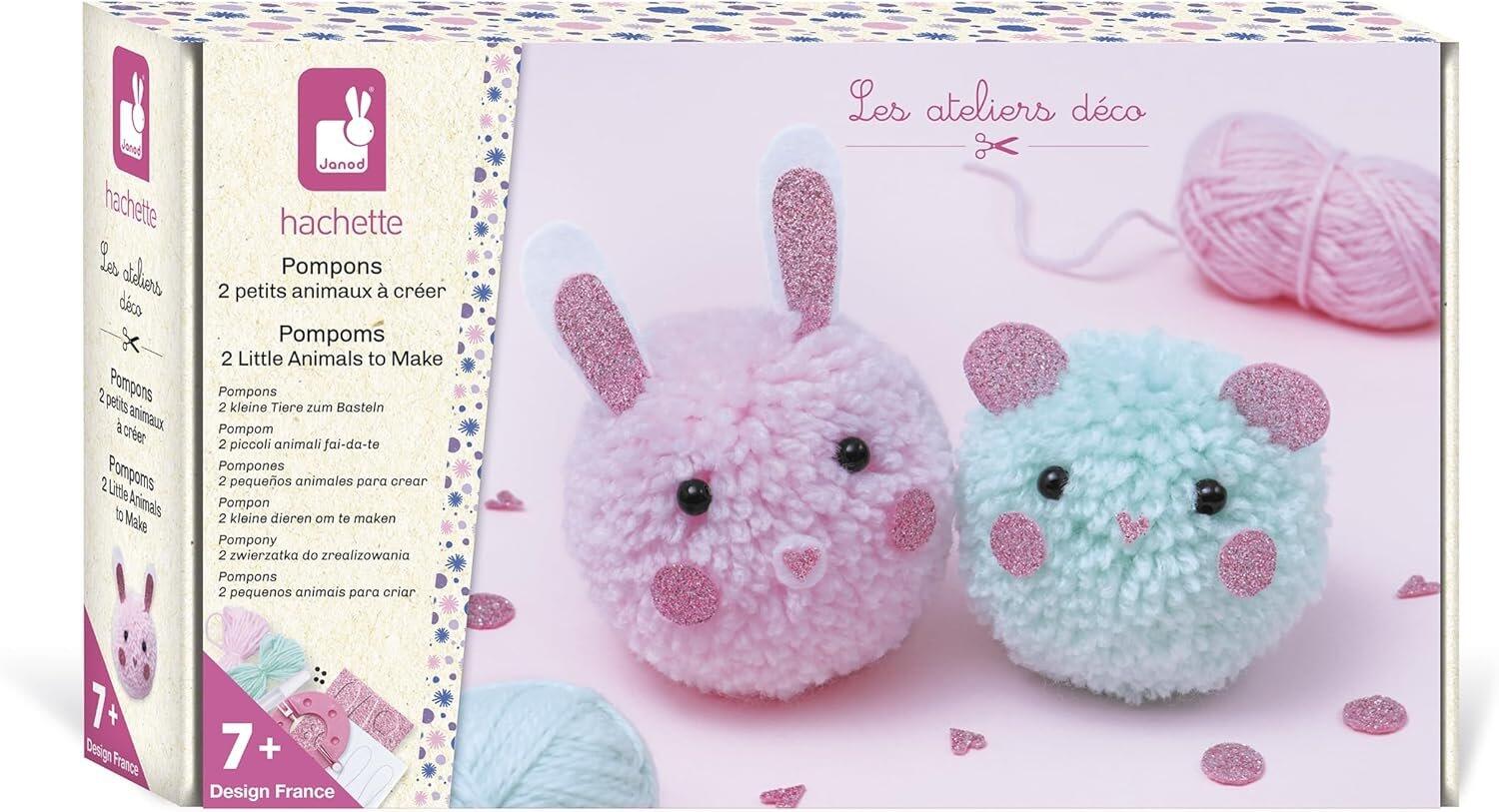 Pom-pom Animal Craft Kit (2 pom-poms)