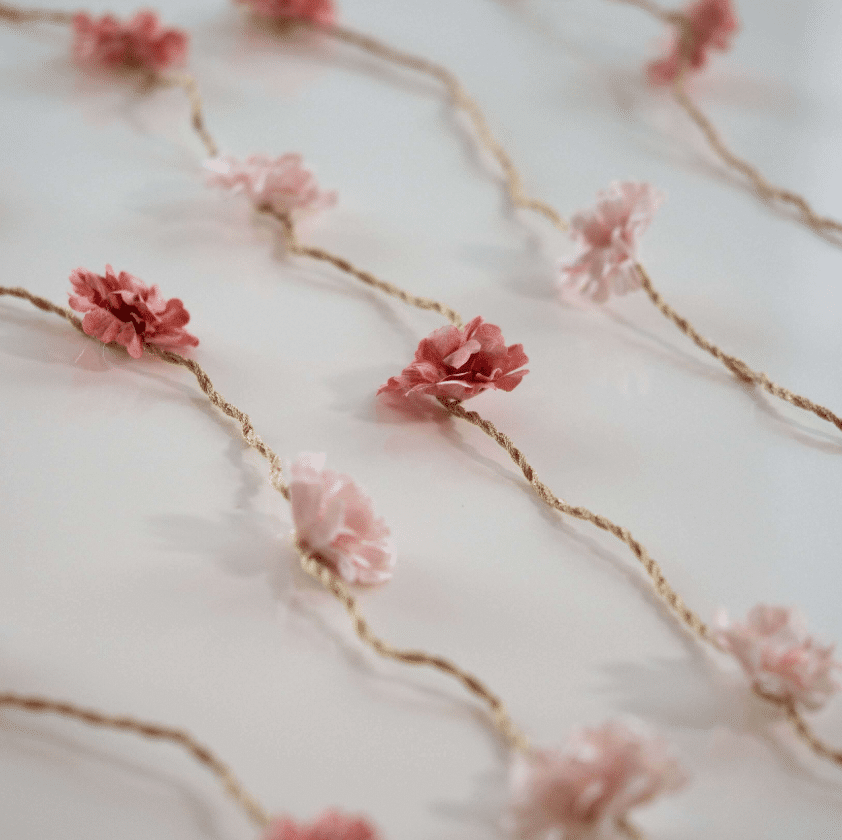 Christmas ornaments - 3-meter twisted paper Yoshino-Kirschblüten garland