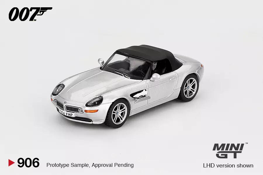 Mini GT - #MGT00906-007E - BMW Z8 - James Bond 007 - The World is not Enough - English Blister Packaging - 1/64