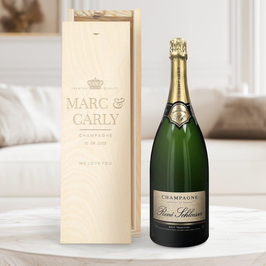 Personalized Magnum Champagne René Schloesser