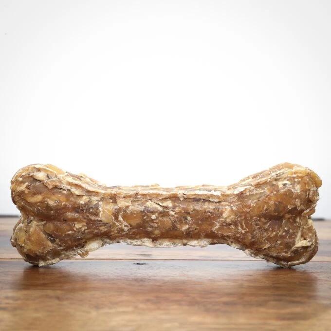 Dog chew bone "Garnele - Olive" 12 cm
