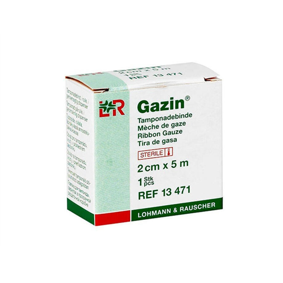 Meche de gaze sterile, 2 cm x 5 m