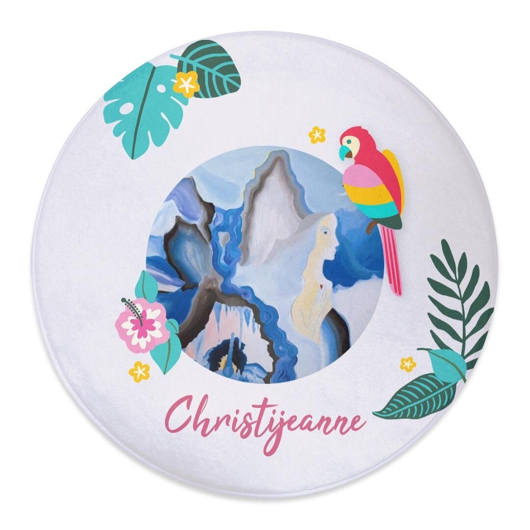 Tapis Rond New Moon Eden