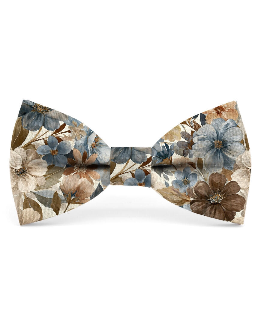 Noeud papillon à motif floral - Obako