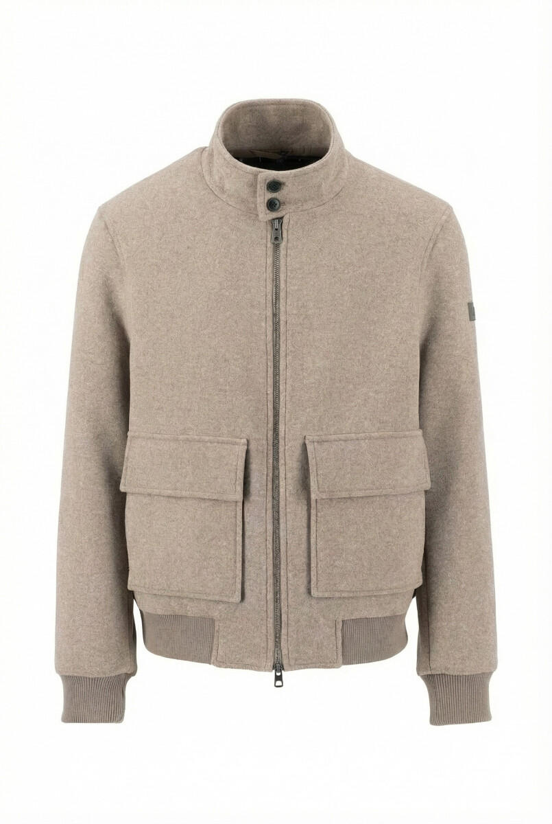 Harrington-Jacke aus Wolle