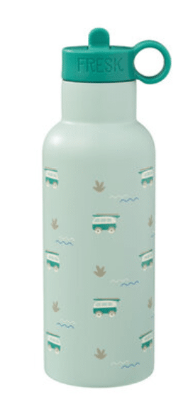 FRESK Nordic Flask stainless steel thermos bottle 500ml, 2 closures, retractable straw + thermos closure, color: Surf Boy