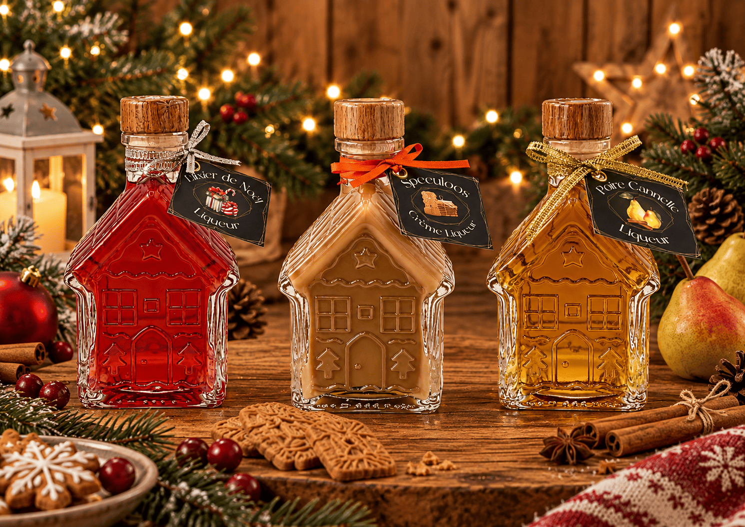 Bouteille de liqueur « Maison en pain d'épices » 0,2 l