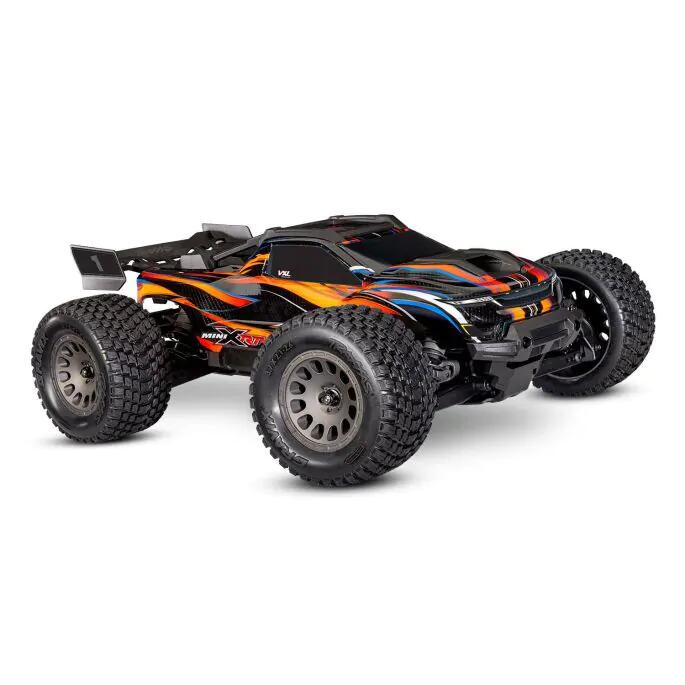 Traxxas 108076-1-ORNG Mini XRT VXL incl 2S Lipo battery & USB charger Orange 4WD Electric Truck Orange RC RTR