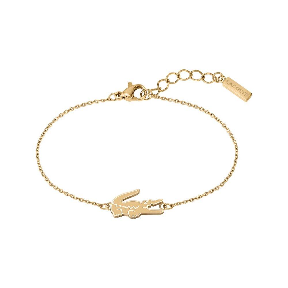 Lacoste - 2040048 - Armband - Damen - gelbgold - 16,5cm - CROCODILE