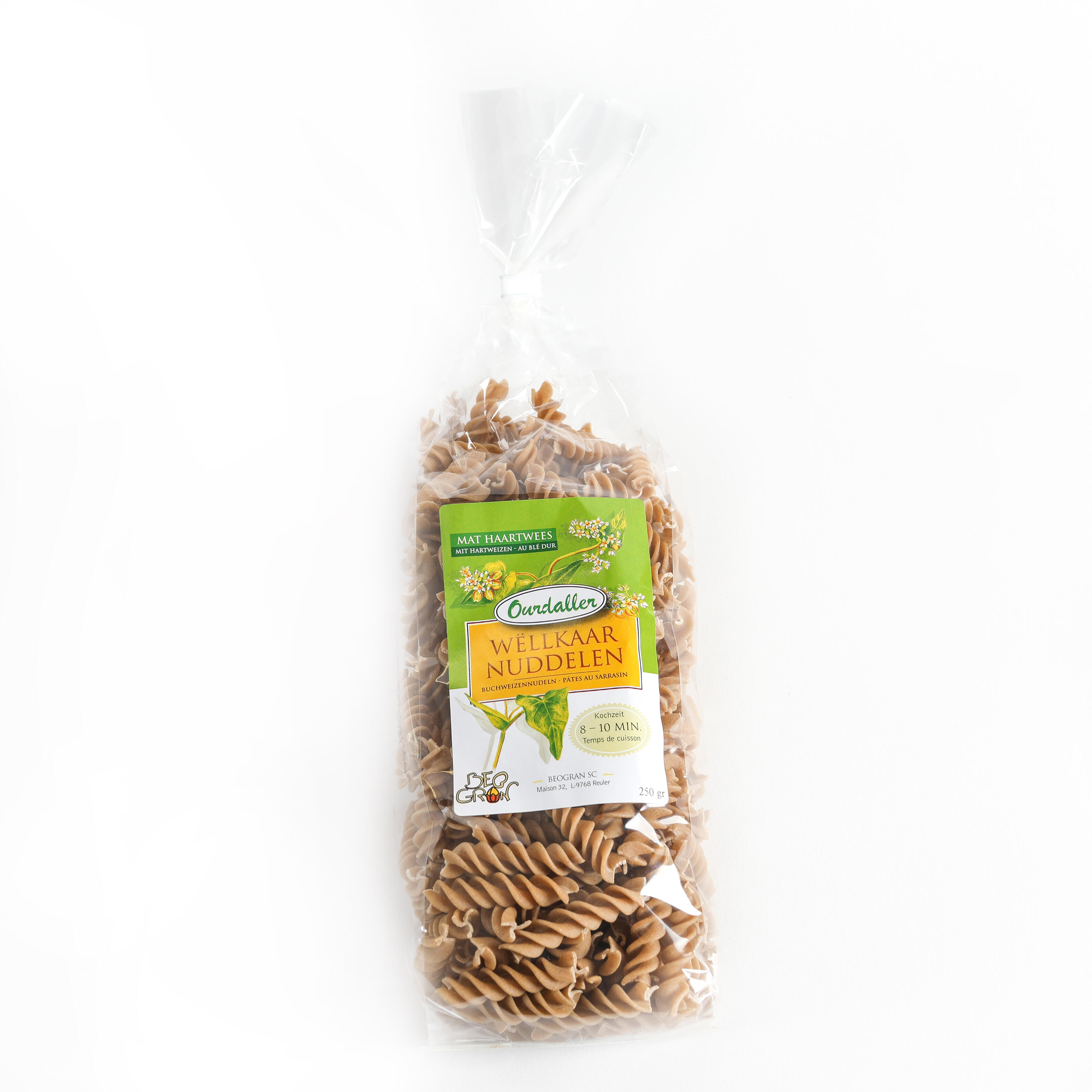 Buckwheat noodles "Curls" with durum wheat semolina
