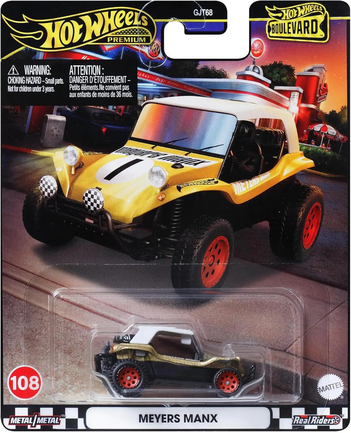 Hot Wheels Premium - #GJT68 HRT57 - Meyers Manx - Volkswagen - VW - Boulevard #108 - Hot Wheels Premium - 1/64
