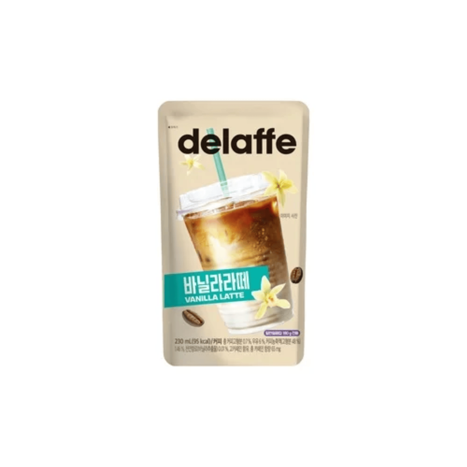 Delaffe - Korean beverage, vanilla latte flavor - 230 ml