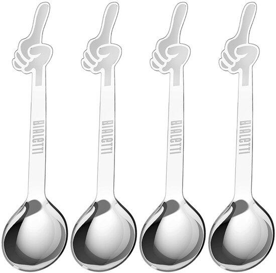 BIALETTI MOKA - DCDESIGN15 SET 4 SPOONS OMINO