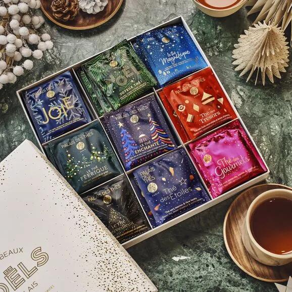 Christmas Gift Box - Les Thés de Noël: 4 mini boxes of teas and herbal infusion No. 25 organic