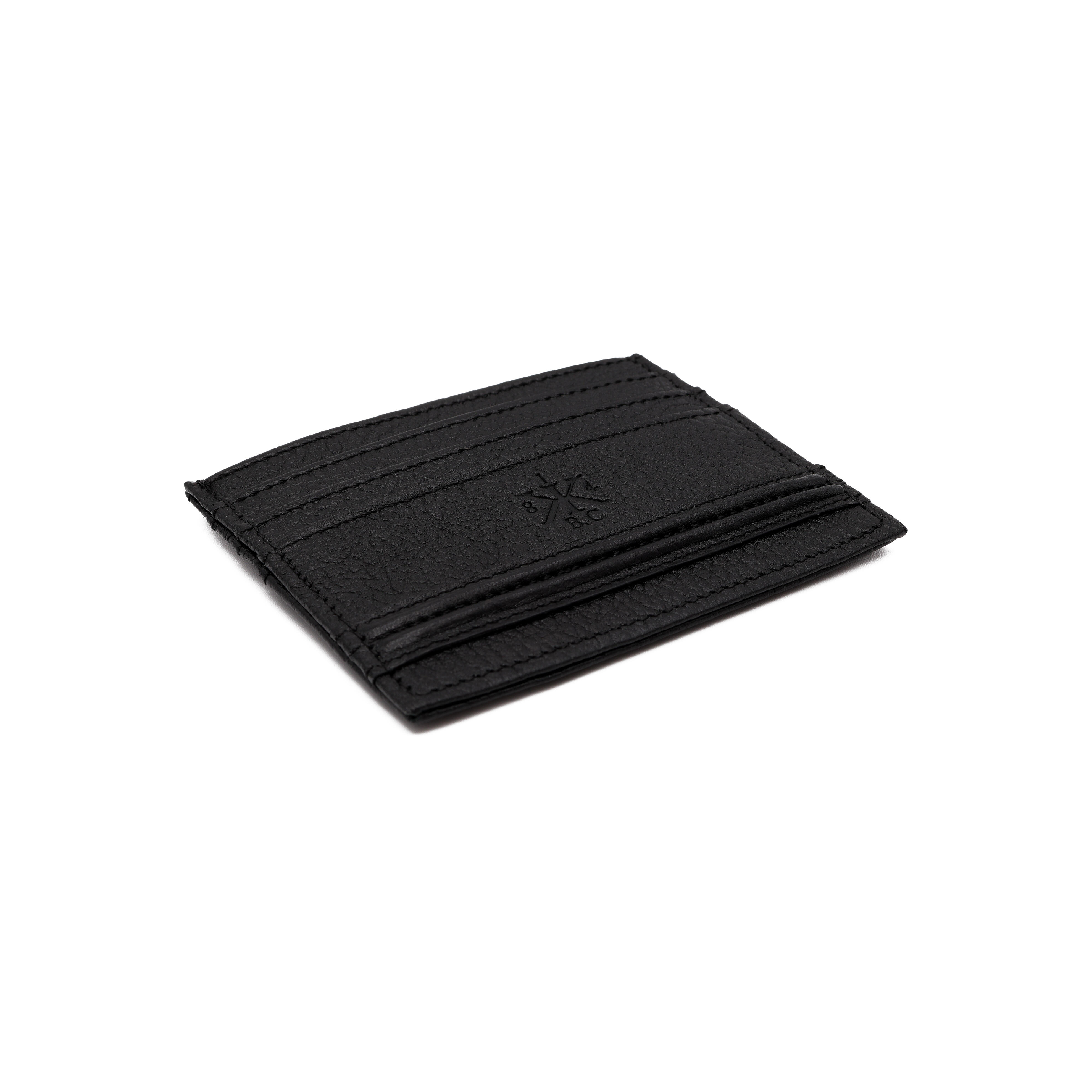 GISCO Mini Wallet in Black Grained Leather