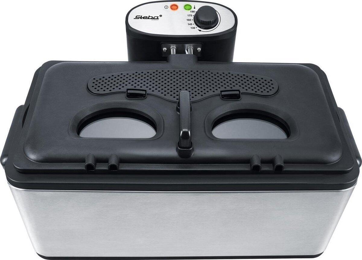 Steba FGN 2.0 6 L Autonome 3000 W Friteuse Noir, Acier inoxydable