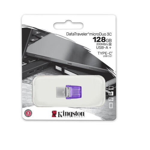 Kingston 128 GB DataTraveler microDuo 3C 200 MB/s Du