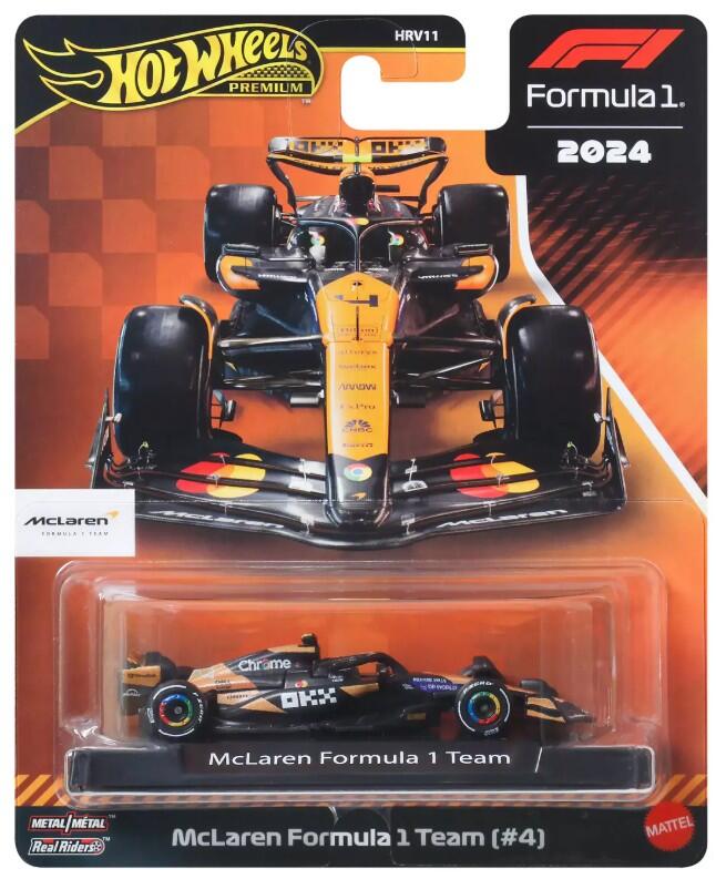 Hot Wheels Premium - #HRV11 JBM11 - McLaren Formula One Team # 4 - 1/64