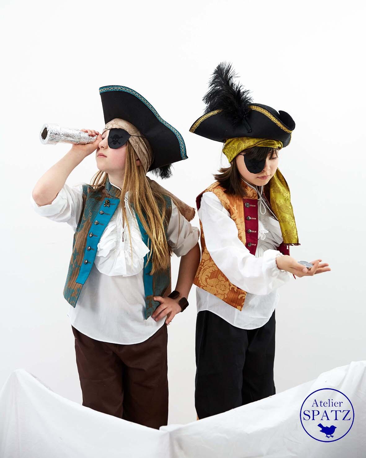 Pirate costume for little buccaneers in carnival and for birthdays